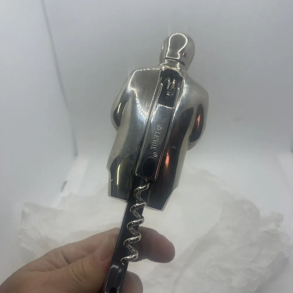 Lenox Butler's Pantry Wine Bottle Opener Chrome At Your Service Corkscrew Plus➕